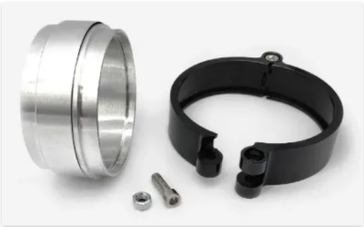 51mm Heavy Duty Intercooler Clamp Kit - Black Aluminium