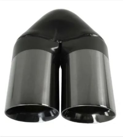 Stainless Black Chrome Tip - Dual Angle 2 x 88mm OD