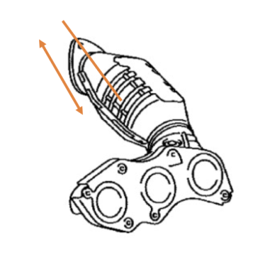 Toyota Alphard / Vellfire / Rav-4 Rear Manifold Cat
