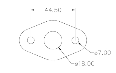 2 Bolt 18mm Centre Hole 44mm PCD
