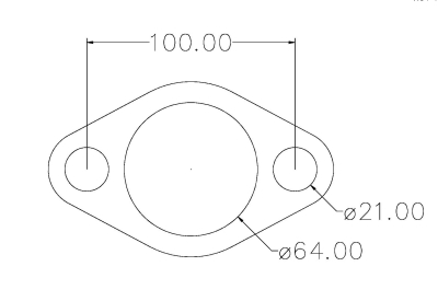 2 Bolt 64mm Centre Hole 100mm PCD