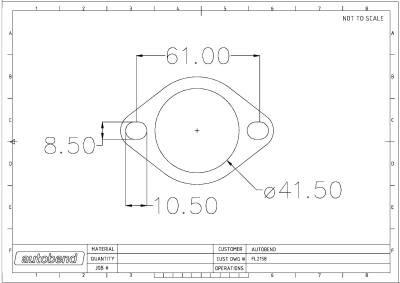 2 Bolt 42mm Centre Hole 58-62mm PCD