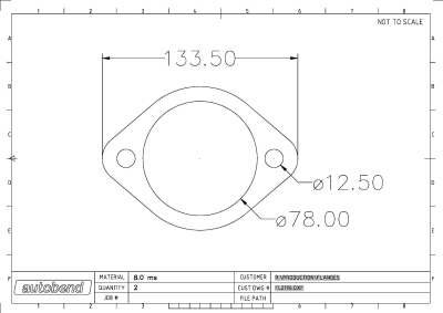 2 Bolt 77mm Centre Hole 101mm PCD