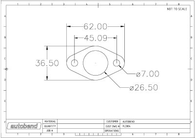 2 Bolt 26mm Centre Hole 45mm PCD