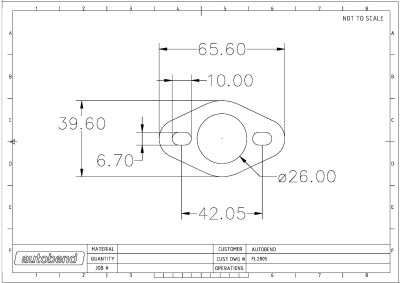 2 Bolt 26mm Centre Hole 42mm PCD