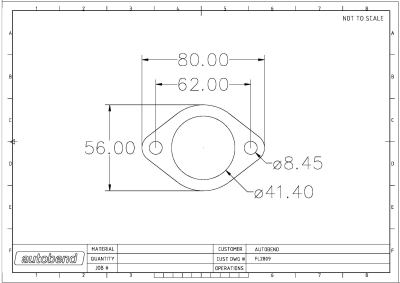 2 Bolt 42mm Centre Hole 62mm PCD