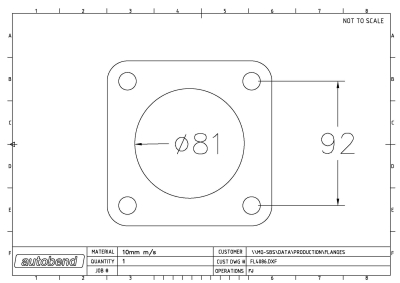 4 Bolt 81mm Centre Hole 130mm PCD