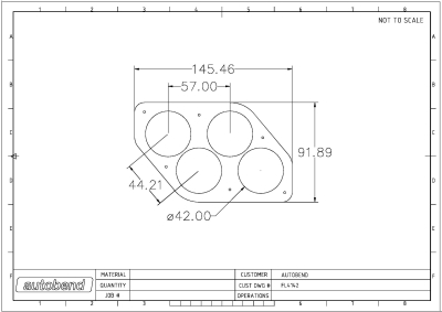 Honda flange 4 Bolt 4 Centre Hole