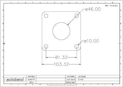 4 Bolt 46mm Centre Hole 115 PCD