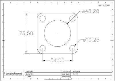 4 Bolt 48mm Centre Hole 76.2 PCD
