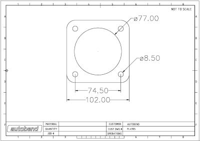 4 Bolt 77mm Centre Hole 105mm PCD