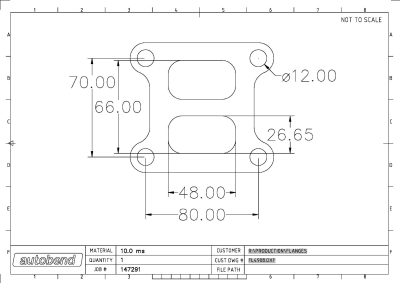 Toyota CT26 Turbo entry flange