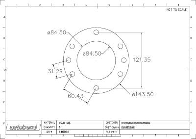HOLSET TURBO EXIT FLANGE