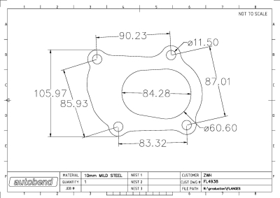 CT26 TURBO OUTLET FLANGE
