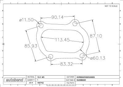 CT26 TURBO OUTLET FLANGE
