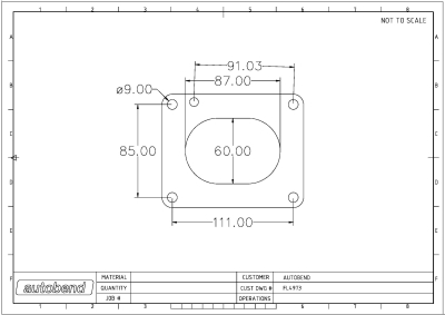 Toyota 80 series Throttle Body flange