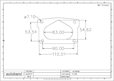 Toyota 4AGE SuperCharged Intake flange