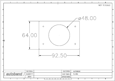 T25 48mm Centre Hole no bolt holes