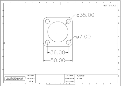 4 Bolt 35mm Centre Hole 51mm PCD
