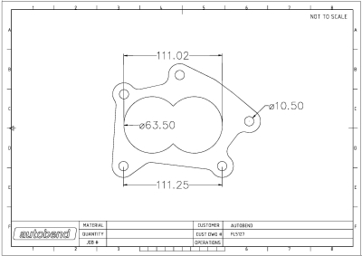 Subaru WRX 2003/4 63mm Siamese Outlet