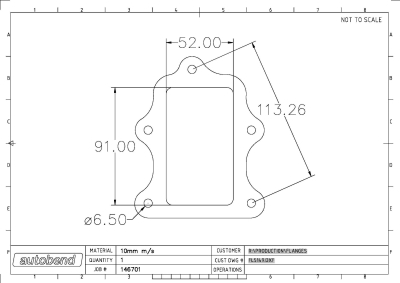 SC12 Supercharger Inlet flange