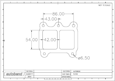SC12 Supercharger Outlet flange