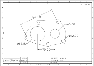 Mitsubishi EVO 4-5-6 Turbo Outlet flange