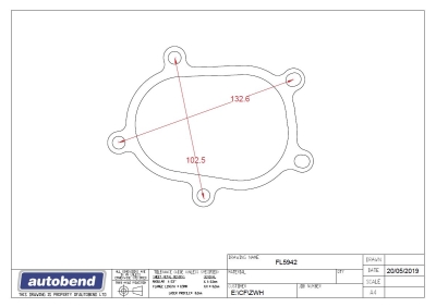Audi 5 bolt Turbo Exit Flange