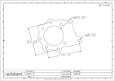 BORG WARNER 9 BOLT EXIT FLANGE