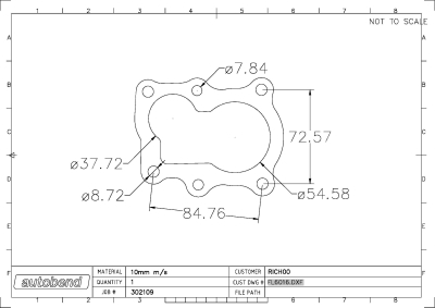 NISSAN TD42 TURBO OUTLET FLANGE