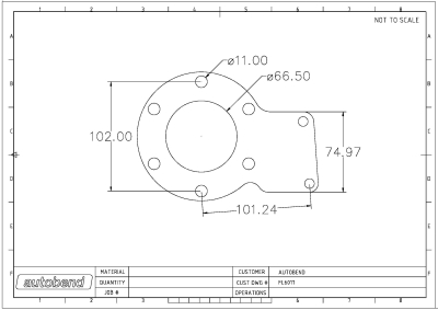 HOLSET HX40 TURBO OUTLET FLANGE