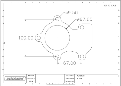 HOLSET HX35 TURBO OUTLET FLANGE