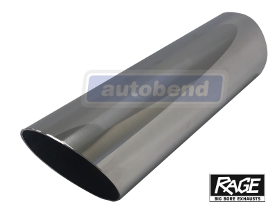 Stainless Exhaust Tip - Angle Cut 54mm OD
