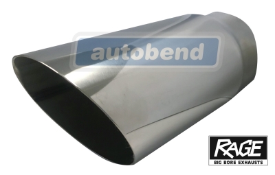 Stainless Exhaust Tip - Angle Cut 88mm OD
