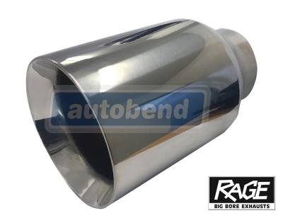 Stainless Exhaust Tip - Straight Cut 101mm OD