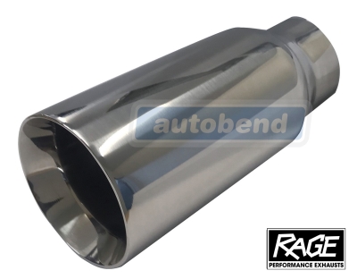 Stainless Exhaust Tip - Straight Cut 88mm OD