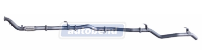 Toyota Landcruiser 79 series 4.5L Bare Pipe Exhaust Kit