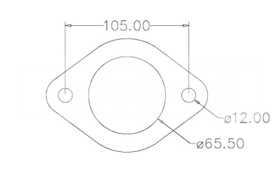2 Bolt 65mm Centre Hole 105mm PCD