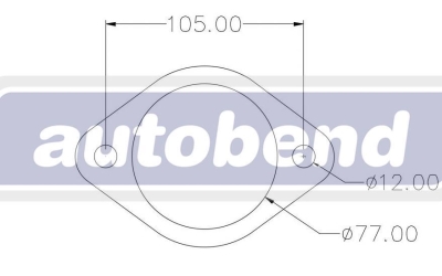 2 Bolt 76mm Centre Hole 105mm PCD