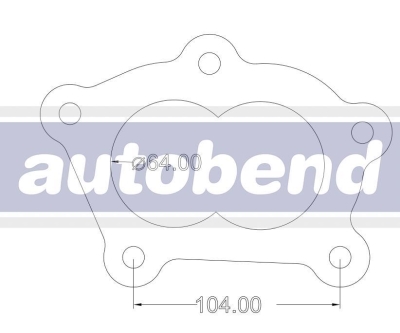 Subaru Legacy 2003/04 63mm Turbo flange