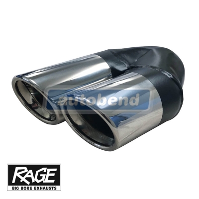 Stainless Exhaust Tip - Angle Cut 2 x 76mm OD