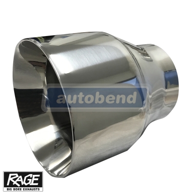 Stainless Exhaust Tip - Straight Cut 114mm OD