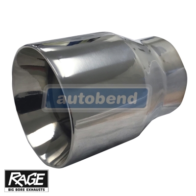 Stainless Exhaust Tip - Straight Cut 101mm OD