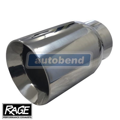 Stainless Exhaust Tip - Straight Cut 101mm OD