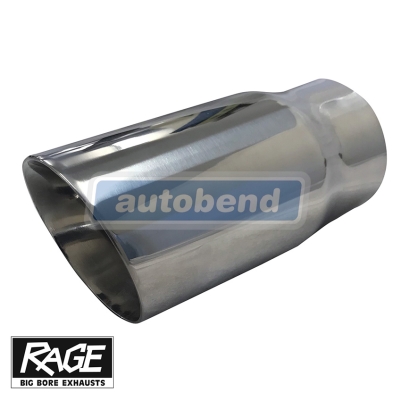 Stainless Exhaust Tip -  Angle Cut 76mm OD
