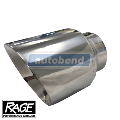 Stainless Exhaust Tip - Angle Cut 114mm OD