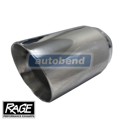 Stainless Exhaust Tip - Angle Cut 76mm OD