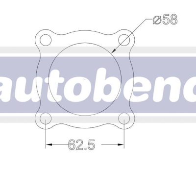 4 Bolt 58mm Centre Hole 88 PCD Turbo Flange