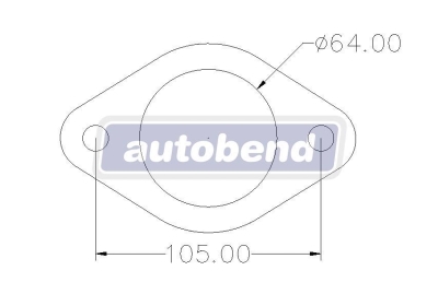 2 Bolt 64mm Centre Hole 105mm PCD