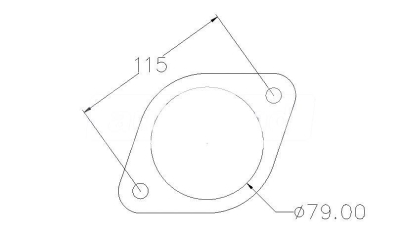 2 Bolt 77mm Centre Hole 115mm PCD